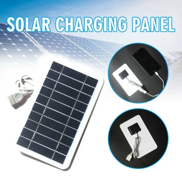 502ff8d359c8a16441cfb434a15fe839.webp 2W 5V Outdoor Solar Panel USB Phone Charger Camping Hiking – Reliable Power & Travel Essential