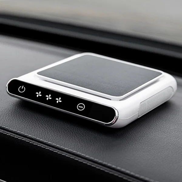 Car Air Purifier HEPA Filter LED Display Smart Anion Air Cleaner Odor Smoke Remover – Modern Lighting Solution