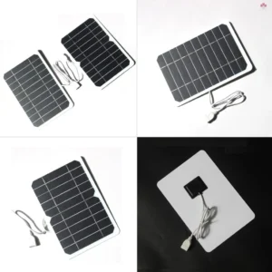 2W 5V Outdoor Solar Panel USB Phone Charger Camping Hiking – Reliable Power & Travel Essential