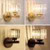 Modern Crystal LED Wall Lamp Living Room Bedroom Bedside Aisle Light – Modern Lighting Solution