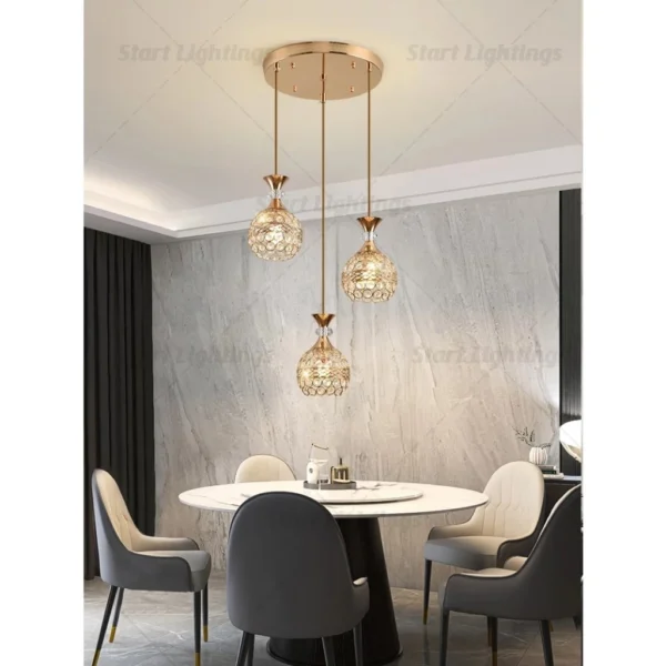 Nordic Circular Pendant Light Dining Room Living Room Staircase Bedroom – Modern Lighting Solution