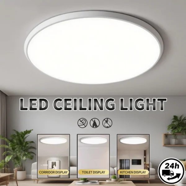 LED Ceiling Light 18W 24W 36W Round Cool White Living Room Bedroom – Modern Lighting Solution