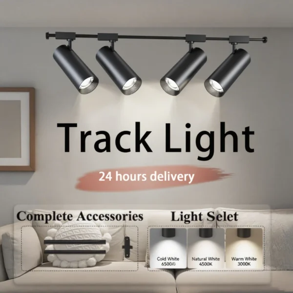 COB LED Track Light Super Bright Spotlight for Home Showroom Furniture – Modern Lighting Solution